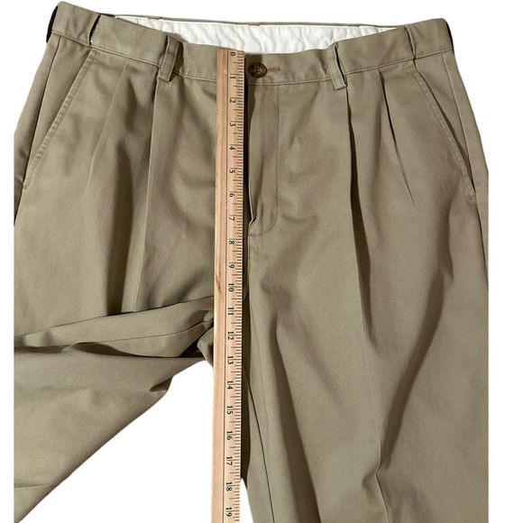 Men's LL Bean 100% Cotton Comfort Waist Slacks size 36 inseam 34 - Picture 4 of 7